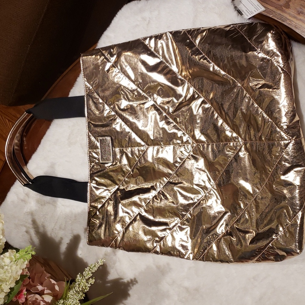 Victoria secret tote rose gold